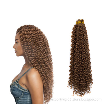 wholesale 14inch water wave crochet synthetic hair passion twist water wave crochet braiding hair extension